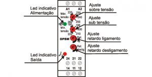 Supervisor monofásico tempo ajustável DPSM-1 e DPSM-11