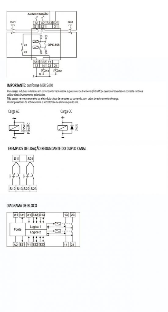 Relé Microprocessado de Acionamento Bimanual